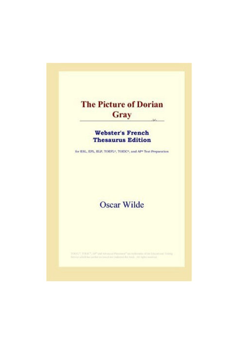 The Picture of Dorian Gray (Webster's French Thesaurus Edition)