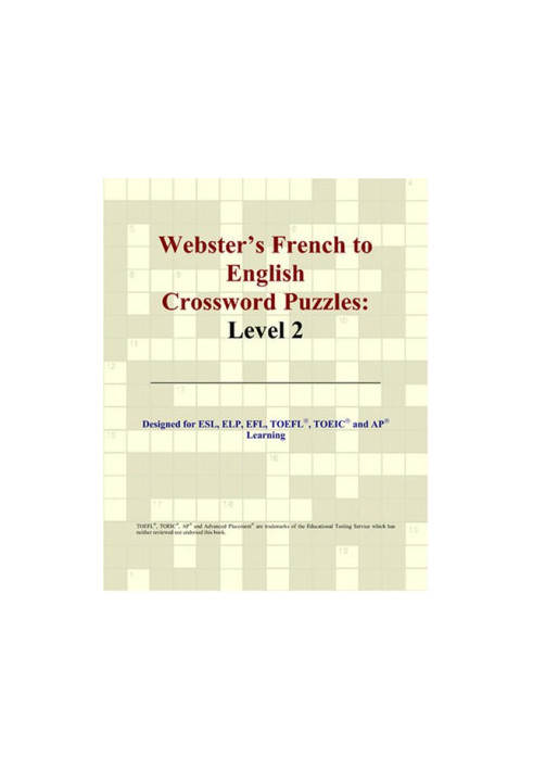 Webster's French to English Crossword Puzzles - Level 2