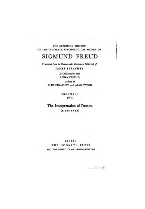 Standard Edition of the Complete Psychological Works of Sigmund Freud