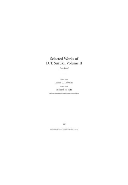 Selected Works of D.T. Suzuki, Volume II