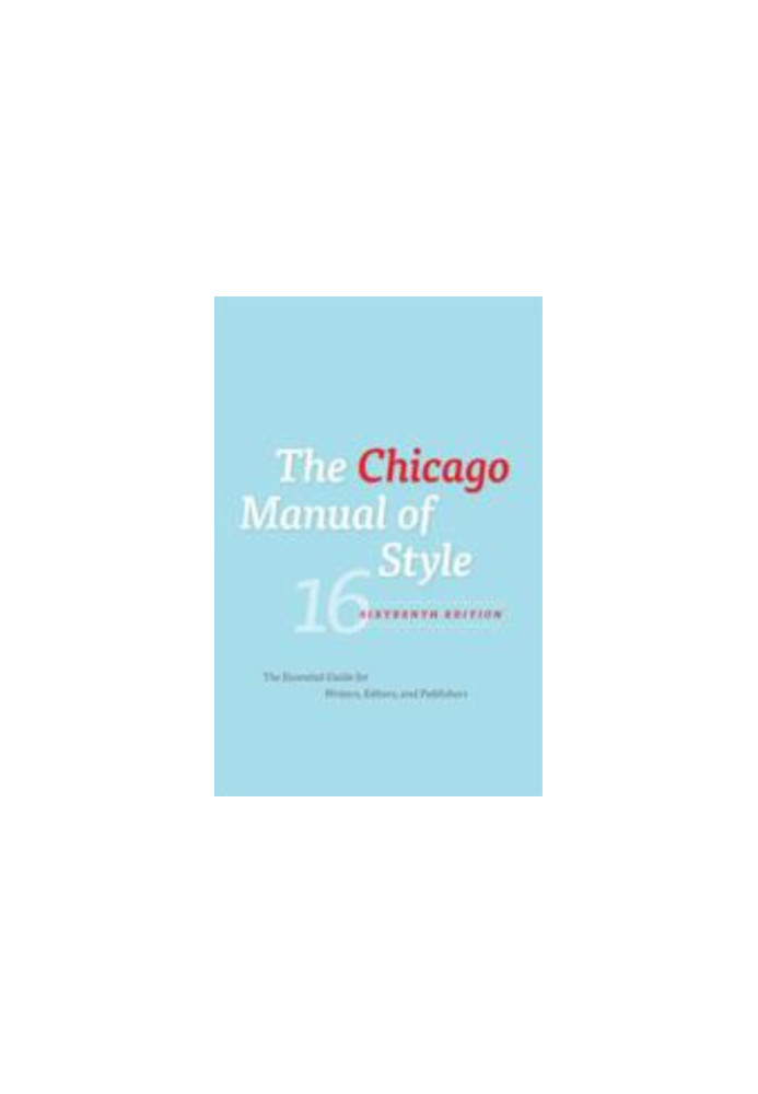 The Chicago Manual of Style