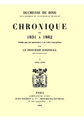 Chronicle from 1831 to 1862, Volume 2 (of 4)