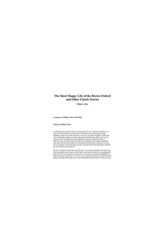 The Collected Stories of Philip K. Dick - Vol 1