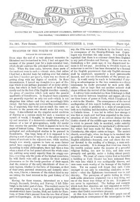 Chambers's Edinburgh Journal, No. 305 New Series, Saturday, November 3, 1849