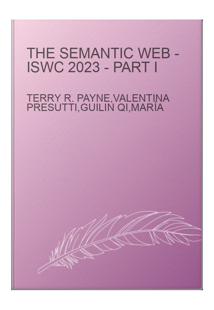 The Semantic Web - ISWC 2023 - Part I
