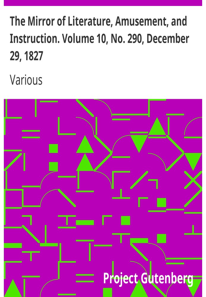 Дзеркало літератури, розваг і навчання. Том 10, № 290, 29 грудня 1827 р