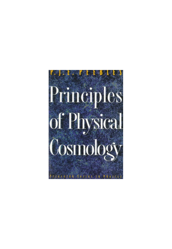 Principles of physical cosmology