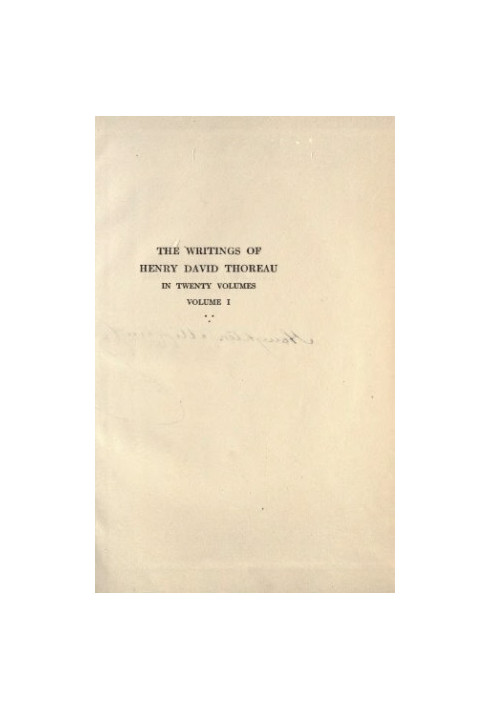 The Writings of Henry David Thoreau in 20 Volumes