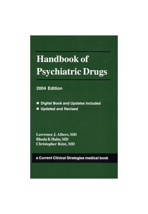 Handbook of Psychiatric Drugs, 2004 Edition (Current Clinical Strategies)