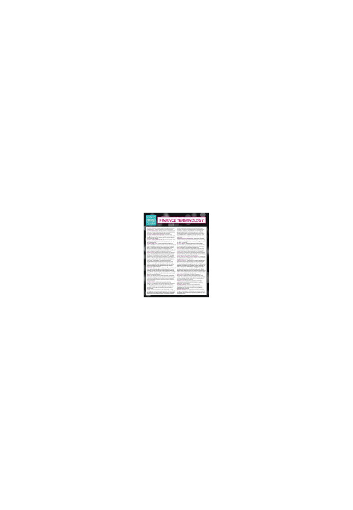 Finance Terminology (Speedy Study Guide)