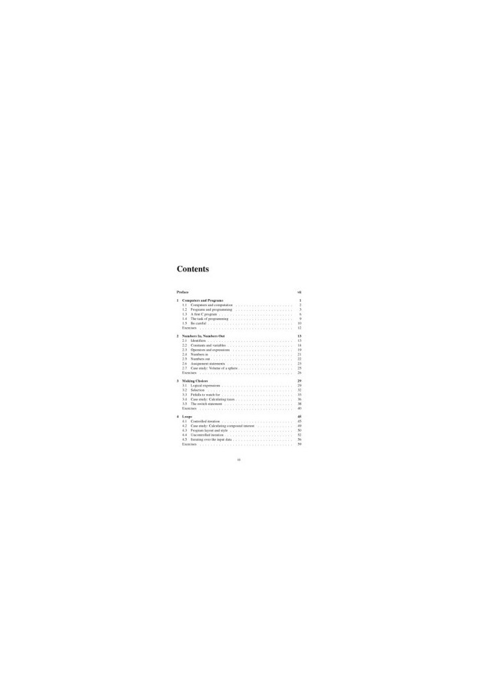 Programming, problem solving & abstraction with C