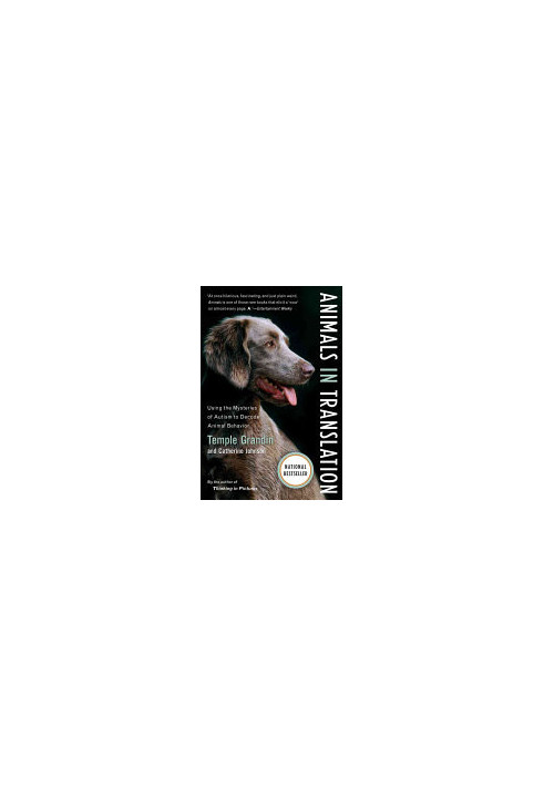 Animals in Translation: Using the Mysteries of Autism to Decode Animal Behavior (A Harvest Book)