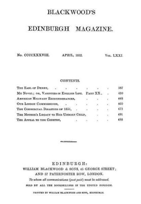 Blackwood's Edinburgh Magazine, Vol. 71, No. 438, April 1852