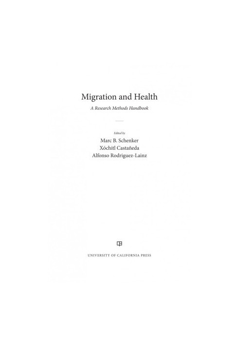 Migration and health : a research methods handbook