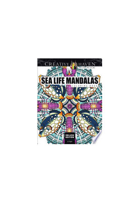 Creative Haven Deluxe Edition Sea Life Mandalas Coloring Book (Creative Haven Coloring Books)