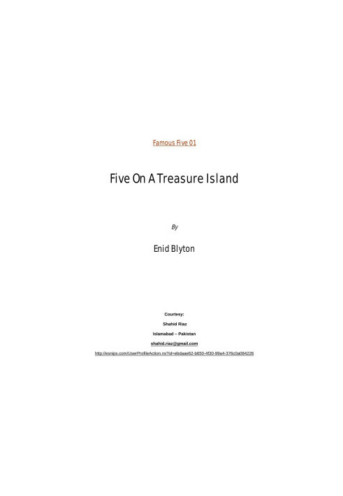 Five on a Treasure Island