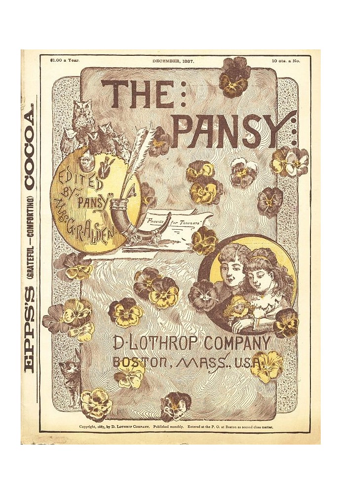 Журнал Pansy, Vol. 15 декабря 1887 г.