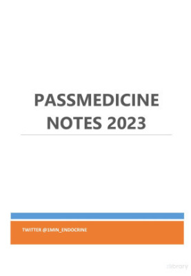 Passmedicine Notes 2023: Cardiology