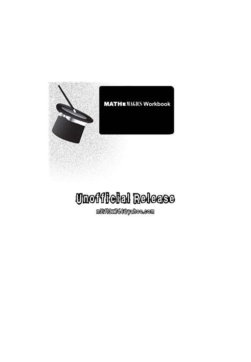 Mathemagics Workbook