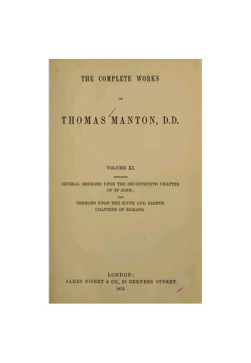 The complete works of Thomas Manton, Volume 11