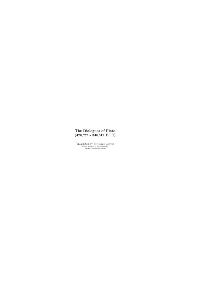 The Dialogues of Plato