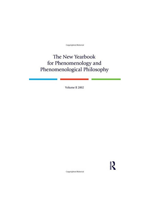 The new yearbook for phenomenology and phenomenological philosophy. Volume II, 2002
