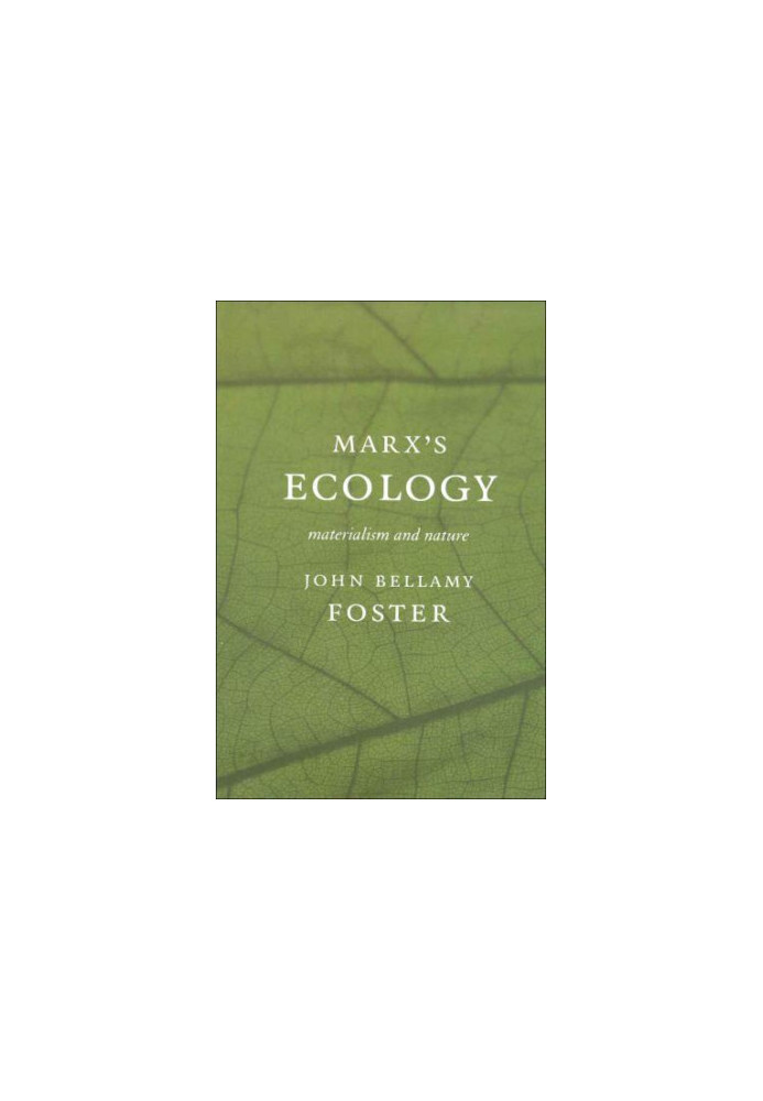 Marx's ecology materialism and nature
