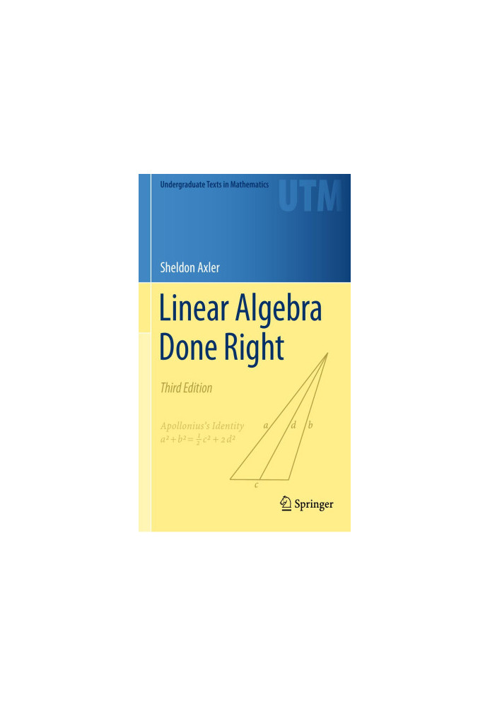 Linear Algebra Done Right