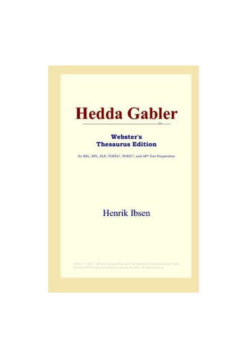 Hedda Gabler (Webster's Thesaurus Edition)