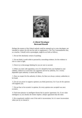 A Liberal Decalogue