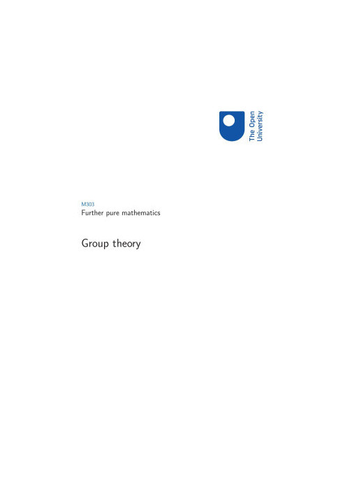 M303 - 2 - Group Theory