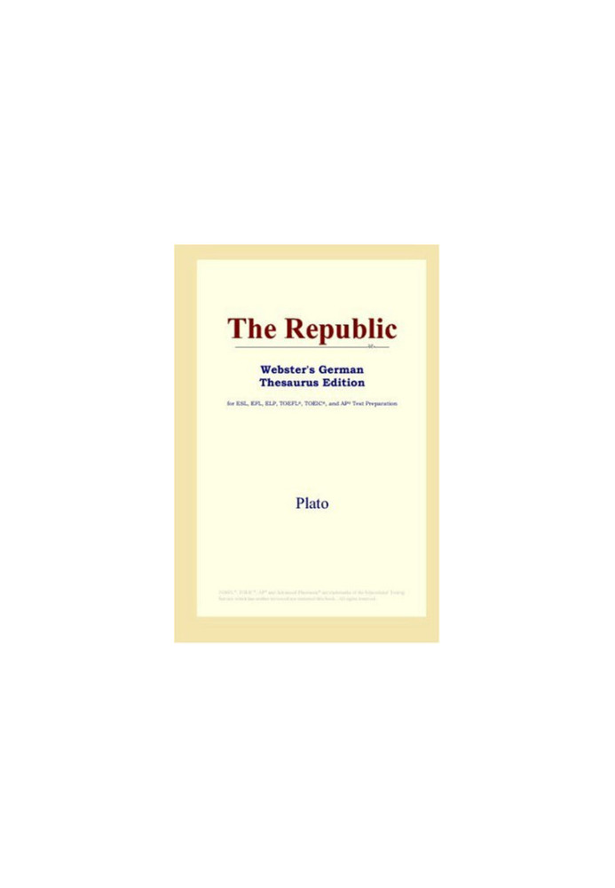 The Republic (Webster's German Thesaurus Edition)
