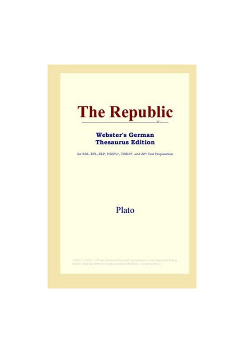 The Republic (Webster's German Thesaurus Edition)