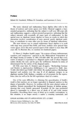 Linear Algebra and its Applications. Volume 157