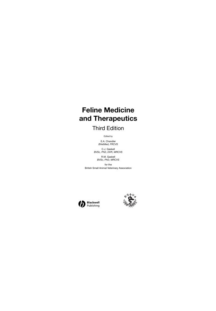 Feline Medicine and Therapeutics, 3rd Edition
