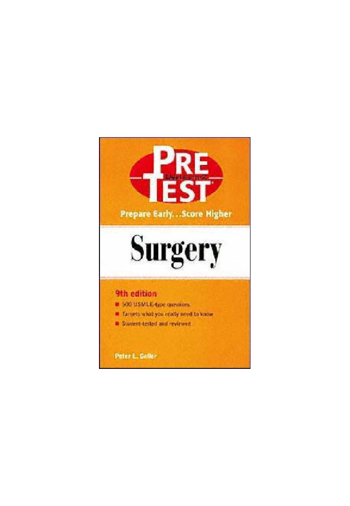 Pre-test Self-assessment and Review: Surgery