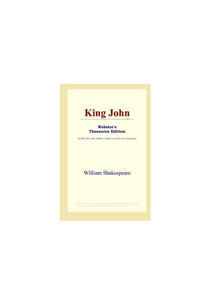 King John (Webster's Thesaurus Edition)