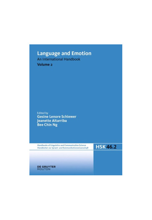 Language and Emotion: Volume 2