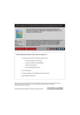 An All-Of-Government Approach to Increase Resilience for International Chemical, Biological, Radiological, Nuclear, and Explo