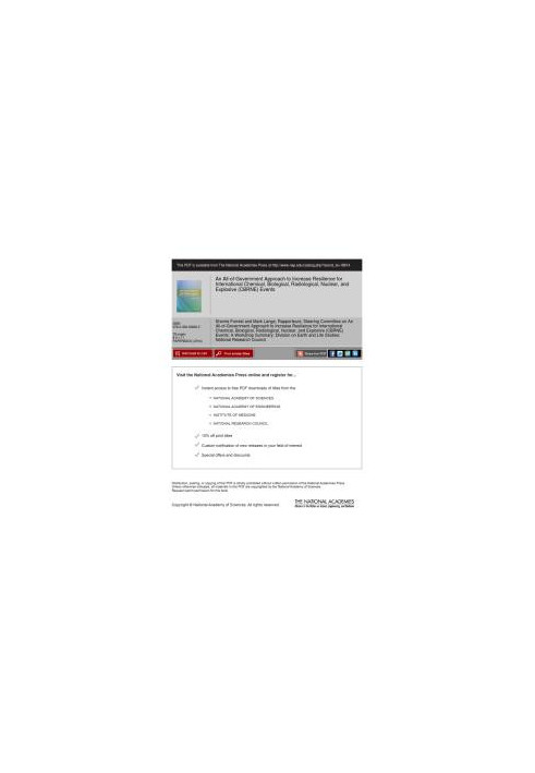 An All-Of-Government Approach to Increase Resilience for International Chemical, Biological, Radiological, Nuclear, and Explo