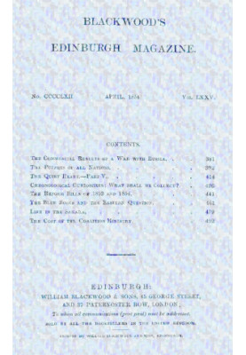 Blackwood's Edinburgh magazine, Vol. 75, No. 462, April 1854