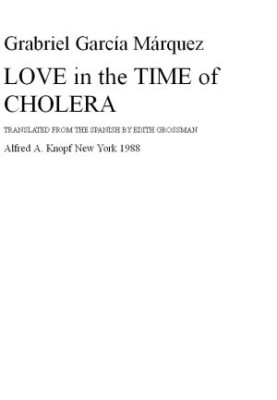 Love in the Time of Cholera