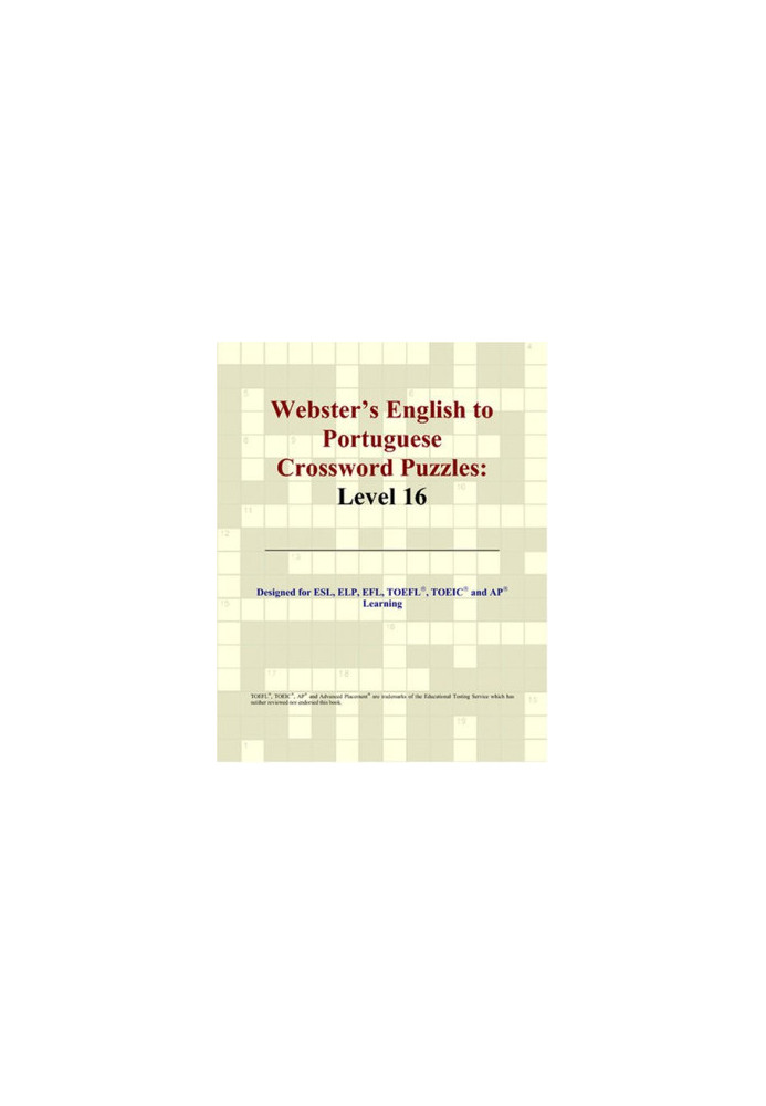Webster's English to Portuguese Crossword Puzzles - Level 16