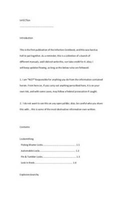 InFECTIon - Guerrilla manual