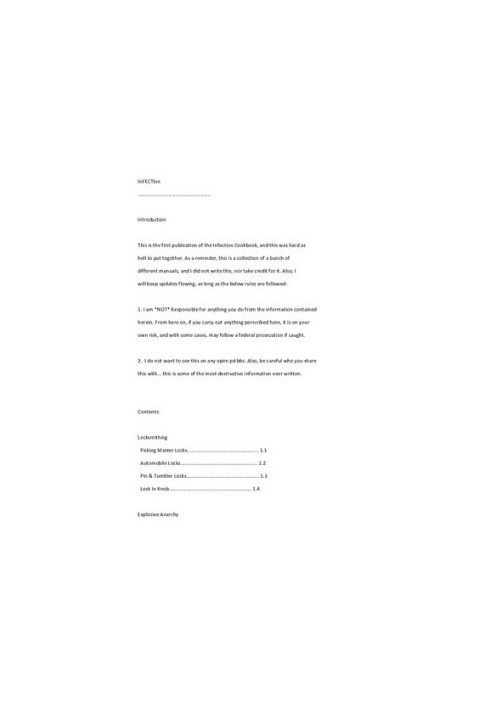 InFECTIon - Guerrilla manual