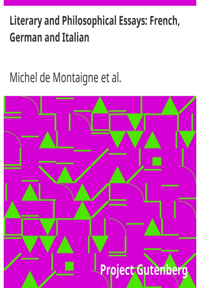 Літературно-філософські есе: французька, німецька та італійська