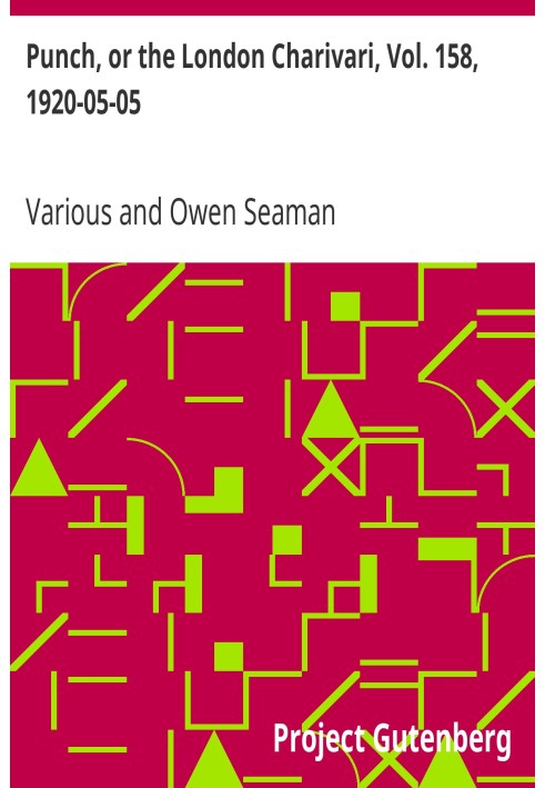 Панч, або Лондонський чаріварі, том. 158, 1920-05-05