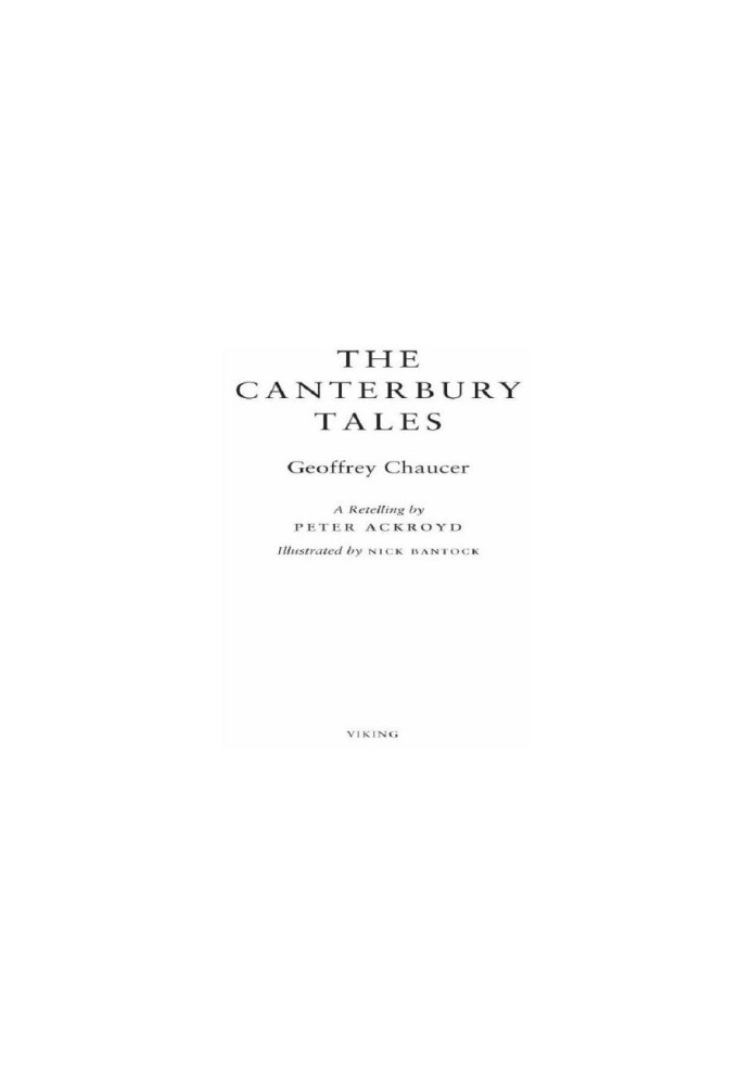 The Canterbury Tales: A Retelling