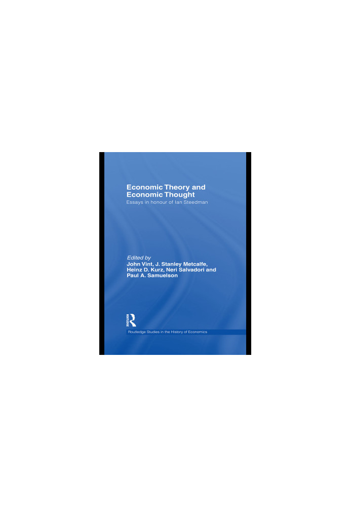 Economic Theory and Economic Thought