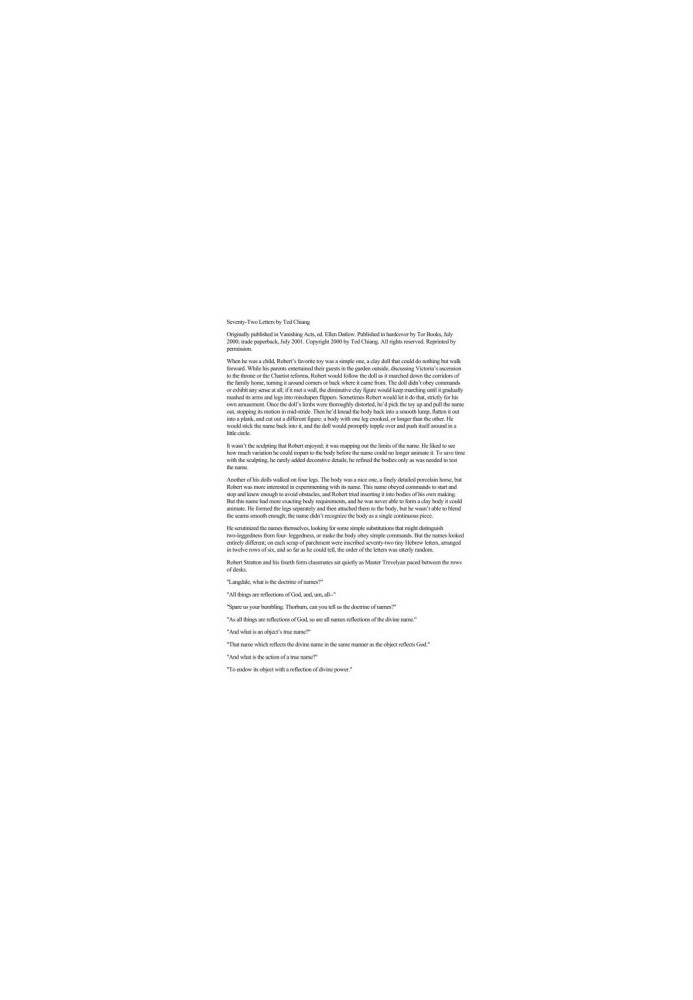 Seventy-Two Letters